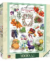 MasterPieces Almanac Farmers Jigsaw Puzzle - Fruits Vegetables & Berries - 1000 Piece