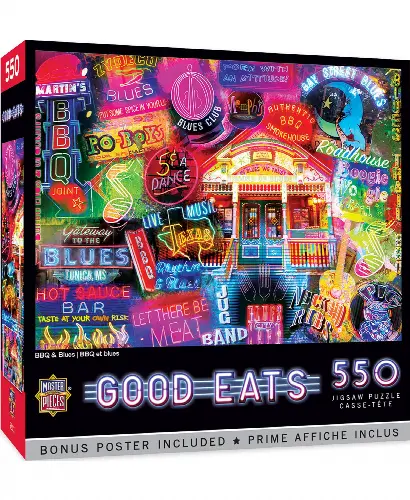 MasterPieces Good Eats Jigsaw Puzzle - BBQ & Blues - 550 Piece - Image 1