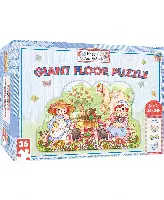 MasterPieces Puzzles Floor Puzzle - Jumbo Size 36 Piece Jigsaw Puzzle for Kids - Raggedy Ann & Andy Shaped Puzzle - 3ftx2ft