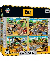 MasterPieces Puzzles Puzzle Set - 4-Pack 100 Piece Jigsaw Puzzle for Kids - Caterpillar 4-Pack - 8"x10"
