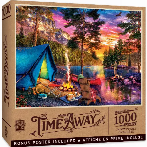 MasterPieces Time Away Jigsaw Puzzle - Fishing the Highlands - 1000 Piece - Image 1