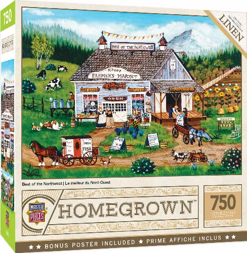 MasterPieces Homegrown Jigsaw Puzzle - Best of the Northwest - 750 Piece - Image 1