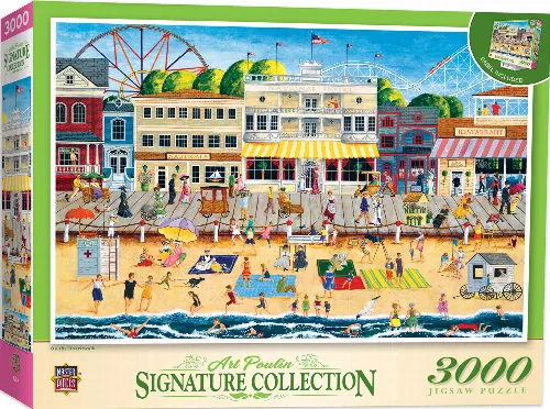 MasterPieces Signature Jigsaw Puzzle - On the Boardwalk By Art Poulin - 3000 Piece - Image 1