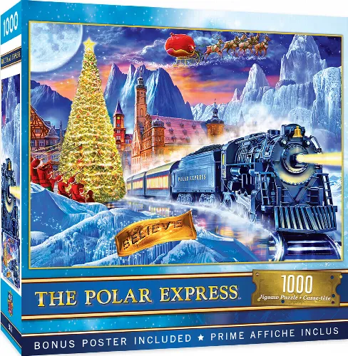 MasterPieces Holiday 1000 Piece Puzzles Polar Express Jigsaw Puzzle - The Polar Express Christmas - 1000 Piece - Image 1