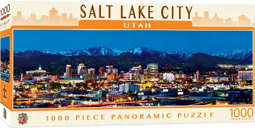 MasterPieces American Vista Panoramic Jigsaw Puzzle - Salt Lake City - 1000 Piece - Image 1