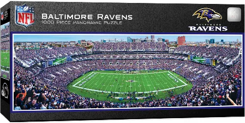 MasterPieces Stadium Panoramic Baltimore Ravens NFL Sports Jigsaw Puzzle - Center View - 1000 Piece - Image 1