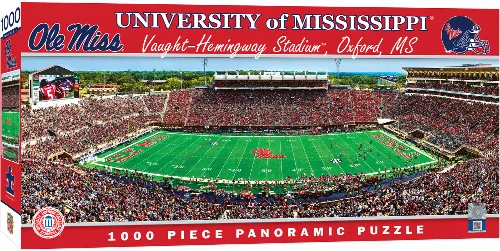 MasterPieces Stadium Panoramic Ole Miss Rebels Jigsaw Puzzle - Center View - 1000 Piece - Image 1