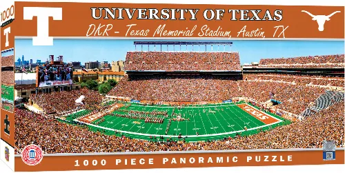 MasterPieces Stadium Panoramic Texas Longhorns Jigsaw Puzzle - Center View - 1000 Piece - Image 1