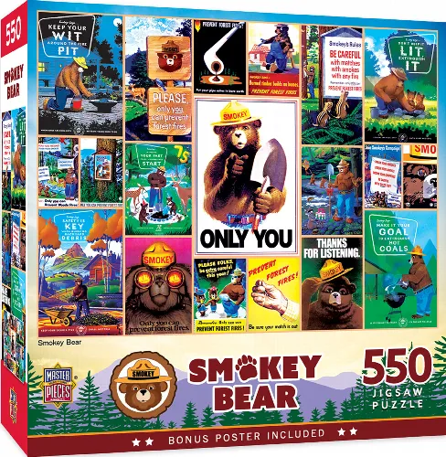 MasterPieces Smokey Bear Jigsaw Puzzle - National Parks - 550 Piece - Image 1