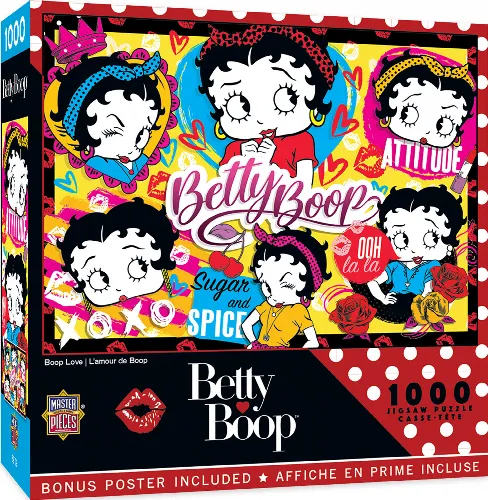 MasterPieces Betty Boop Jigsaw Puzzle - Boop Love - 1000 Piece - Image 1