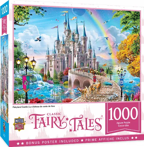 MasterPieces Classic Fairytales Jigsaw Puzzle - Fairyland Castle - 1000 Piece - Image 1