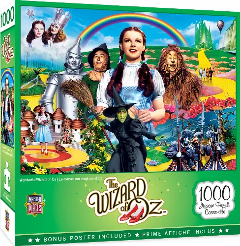 MasterPieces Wizard of Oz Jigsaw Puzzle - Wonderful Wizard of Oz - 1000 Piece - Image 1