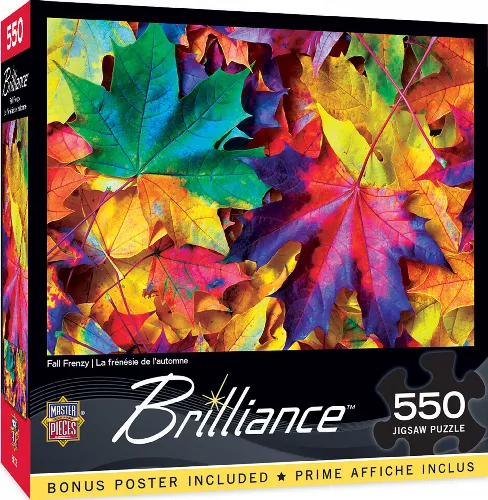 MasterPieces Brilliance Jigsaw Puzzle - Fall Frenzy - 550 Piece - Image 1