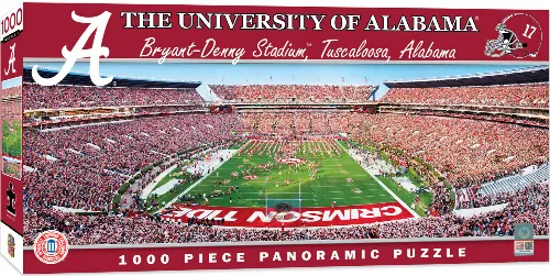MasterPieces Stadium Panoramic Alabama Crimson Tide NCAA Sports Jigsaw Puzzle - End View - 1000 Piece - Image 1