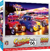 MasterPieces Cruisin' Route 66 Jigsaw Puzzle - Friday Night Hot Rod's - 1000 Piece