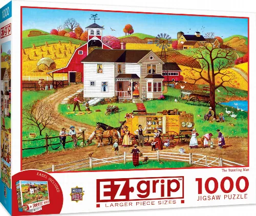 MasterPieces EZ Grip Jigsaw Puzzle - The Traveling Man - 1000 Piece - Image 1