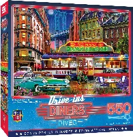 MasterPieces Drive-Ins, Diners and Dives Jigsaw Puzzle - Rickey's Diner Car - 550 Piece
