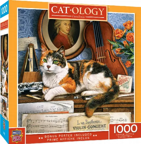 MasterPieces Catology Jigsaw Puzzle - Gerschwin - 1000 Piece - Image 1