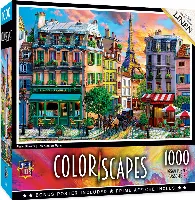 MasterPieces Colorscapes Jigsaw Puzzle - Paris Streets By ArtWorld - 1000 Piece