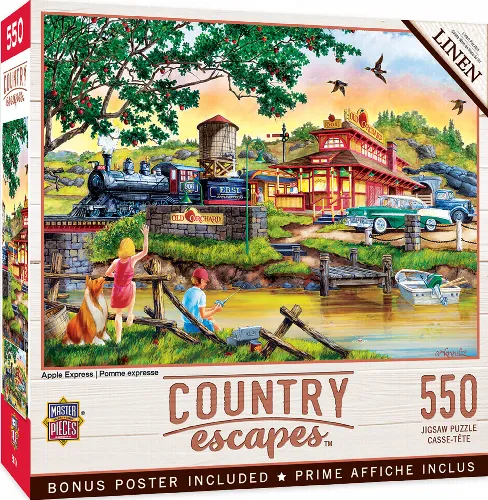 MasterPieces Country Escapes Jigsaw Puzzle - Apple Express - 550 Piece - Image 1