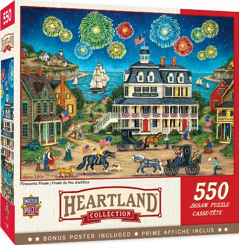 MasterPieces Heartland Jigsaw Puzzle - Fireworks Finale - 550 Piece - Image 1