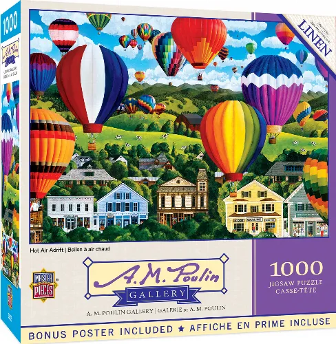 MasterPieces AM Poulin Am Poulin Jigsaw Puzzle - Hot Air Adrift - 1000 Piece - Image 1