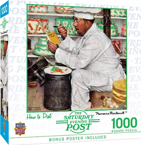 MasterPieces Saturday Evening Post Jigsaw Puzzle - How to Diet - 1000 Piece - Image 1