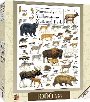 MasterPieces Poster Art Jigsaw Puzzle - Mammals of Yellowstone National Park - 1000 Piece