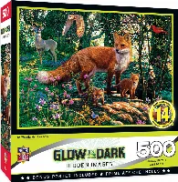 MasterPieces Hidden Images Glow in the Dark Jigsaw Puzzle - The Woodlands - 500 Piece