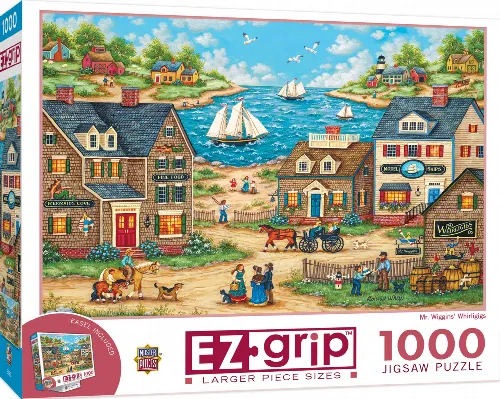 MasterPieces EZ Grip Jigsaw Puzzle - Mr. Wiggins Whirligigs - 1000 Piece - Image 1