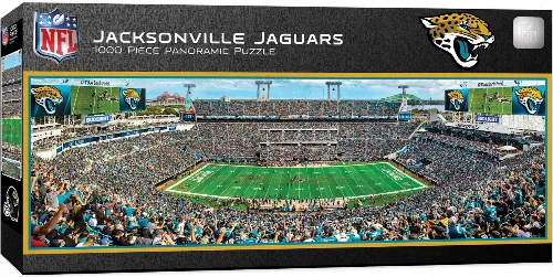 MasterPieces Stadium Panoramic Jacksonville Jaguars Jigsaw Puzzle - Center View - 1000 Piece - Image 1