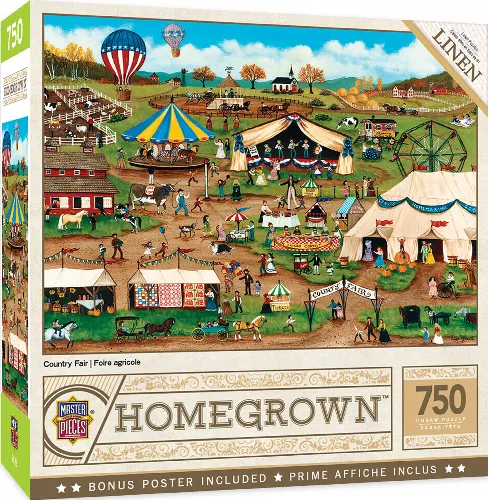 MasterPieces Homegrown Jigsaw Puzzle - Country Fair - 750 Piece - Image 1