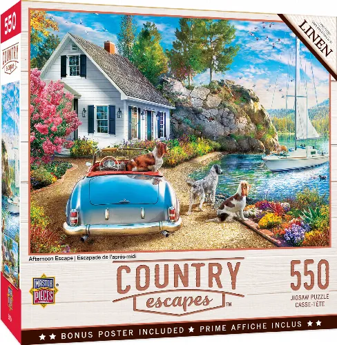 MasterPieces Country Escapes Jigsaw Puzzle - Afternoon Escape - 550 Piece - Image 1