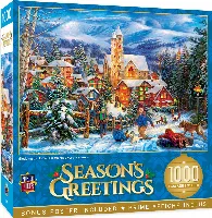 MasterPieces Holiday Christmas Jigsaw Puzzle - Sledding to Home - 1000 Piece