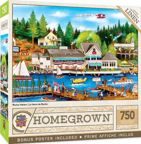 MasterPieces Homegrown Jigsaw Puzzle - Roche Harbor - 750 Piece - Image 1