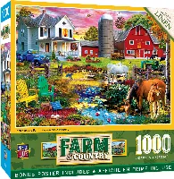 MasterPieces Farm & Country Jigsaw Puzzle - Picnic on the Farm - 1000 Piece
