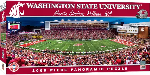 MasterPieces Stadium Panoramic Washington State Cougars Jigsaw Puzzle - Center View - 1000 Piece - Image 1