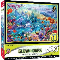 MasterPieces Hidden Image Glow Hidden Images Jigsaw Puzzle - Sea Castle Delight - 500 Piece