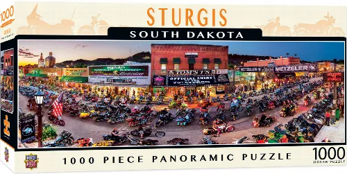 MasterPieces American Vista Panoramic Jigsaw Puzzle - Sturgis - 1000 Piece - Image 1
