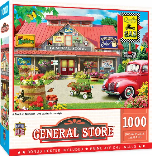 MasterPieces General Store Jigsaw Puzzle - A Touch of Nostalgia By Alan Giana - 1000 Piece - Image 1