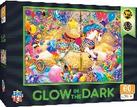 MasterPieces Glow in the Dark Jigsaw Puzzle - Carousel Dreams Kids - 60 Piece