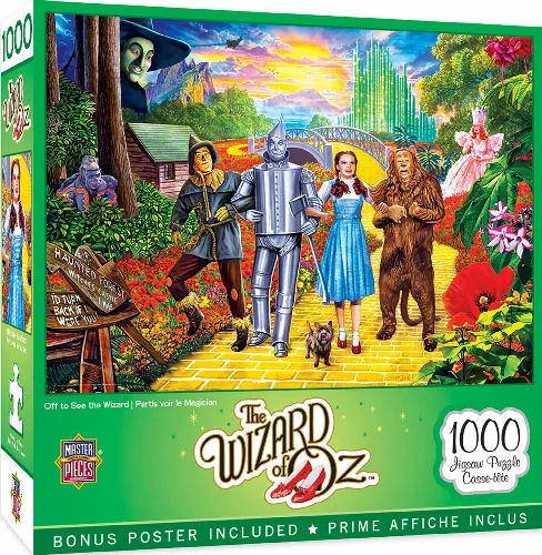 MasterPieces Wizard of Oz Jigsaw Puzzle - Off to See the Wizard - 1000 Piece - Image 1