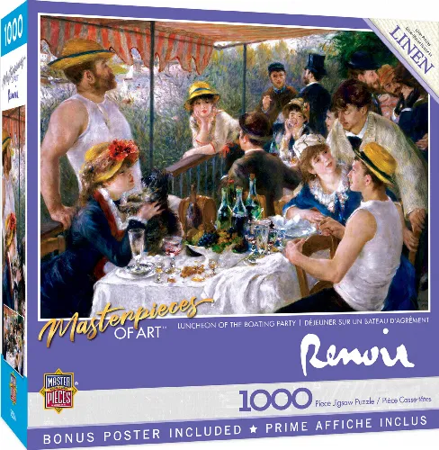 MasterPieces Masterpieces Art Gallery Jigsaw Puzzle - Luncheon of the Boating Party - 1000 Piece - Image 1