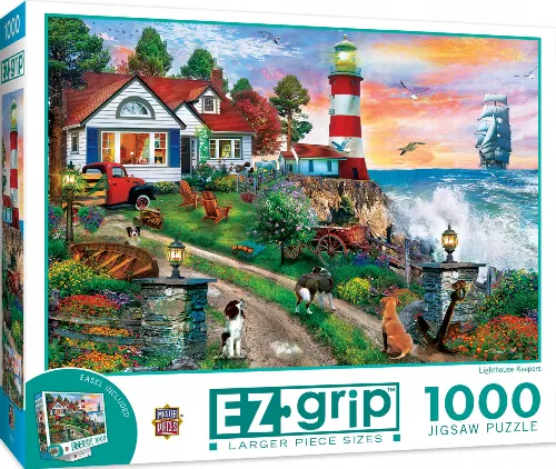 MasterPieces EZ Grip Jigsaw Puzzle - Lighthouse Keepers - 1000 Piece - Image 1
