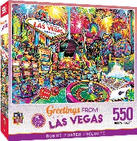 MasterPieces Greetings From Jigsaw Puzzle - Las Vegas - 550 Piece