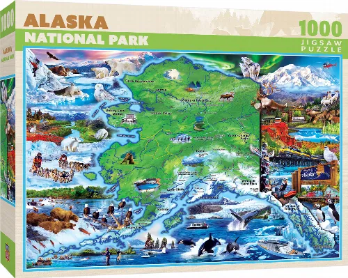 MasterPieces National Parks Jigsaw Puzzle - Alaska - 1000 Piece - Image 1