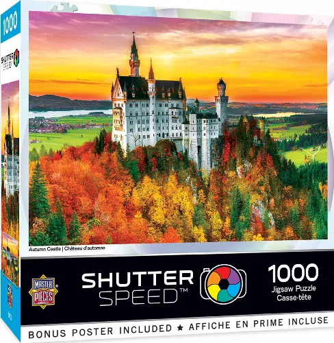 MasterPieces Shutter Speed Jigsaw Puzzle - Autumn Castle By - 1000 Piece - Image 1