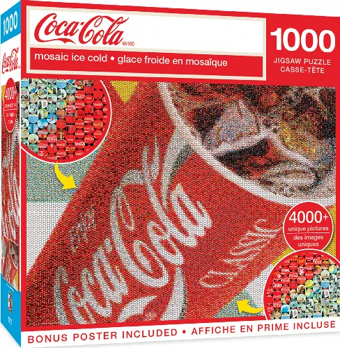 MasterPieces Coca-Cola Jigsaw Puzzle - Photomosaic Big Gulp - 1000 Piece - Image 1