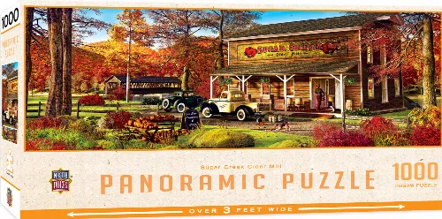 MasterPieces Licensed Panoramic Panoramic Jigsaw Puzzle - Sugar Creek Cider Mill - 1000 Piece - Image 1