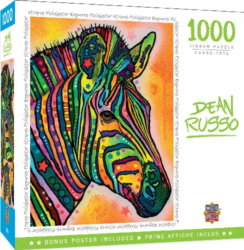 MasterPieces Dean Russo Jigsaw Puzzle - Stripes McCalister By - 1000 Piece - Image 1